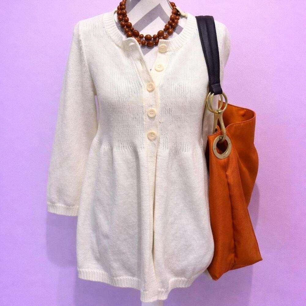 White cotton babydoll top nwtnew